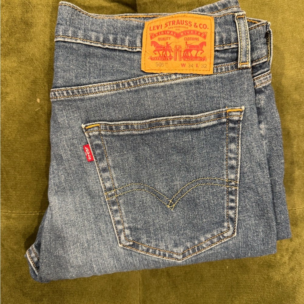 Levi's 505 Denim Jeans - Classic Blue